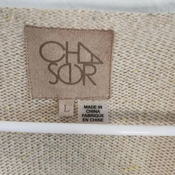 𝅺CHASER  Western Waterfall Draping Open Cardigan Cotton Blend - Picture 2 of 6